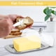 thumbnail image 2 of Mantequera de acero inoxidable con capacidad de 250 g, tapa de PC transparente, asa, apta para lavavajillas, ideal para quesos, postres y frutas, almacenamiento en la cocina, 2 of 7