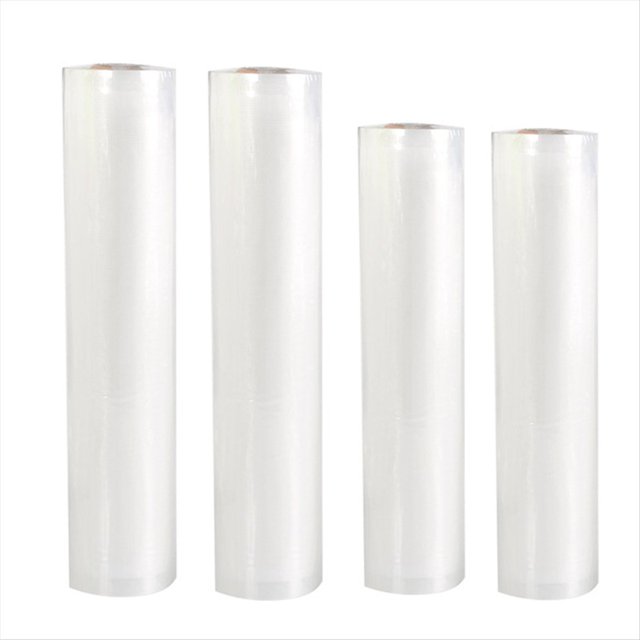 4 Bolsas de Sellado Al Vacío Que Se Pueden Cortar, Bolsas de Plástico Transparente, Bolsas de Envasado de Alimentos (2 Rollos de 22 X 500 cm, 2 Rollos de 28 X 500 cm)
