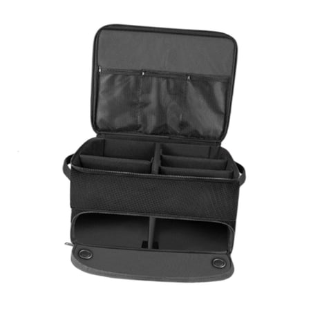 Osdhezcn Foldable Golf Trunk Storage Bag Polyester Texture Waterproof Coating Multiple Compartments for Clubs and Accessories