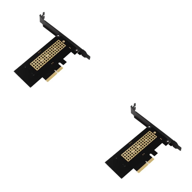 Seitruly Tarjeta adaptadora profesional M.2 a PCIE4.0 Refrigeración por disipador térmico con destornillador Tarjetas de extensión GEN3 con 2Conjunto