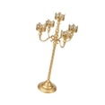 thumbnail image 4 of Candelabro pie, portavelas metal, decoración mesa europea, portavelas romántico para recepción. M, 4 of 8
