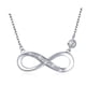 thumbnail image 2 of Collar chapado en plata s925 con 8 palabras incrustadas, cadena de clavícula de joyería simple japonesa y coreana retro europea y americana para mujer, 2 of 6