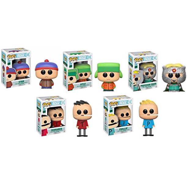 Funko Pop South Park Wave 2 Set Of 5 Stan Professor Chaos Phillip Terrance Kyle Walmart Com Walmart Com
