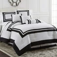thumbnail image 3 of Generic, 7-Piece, Comforter Set, Two-toned Design, Queen, 3 of 4
