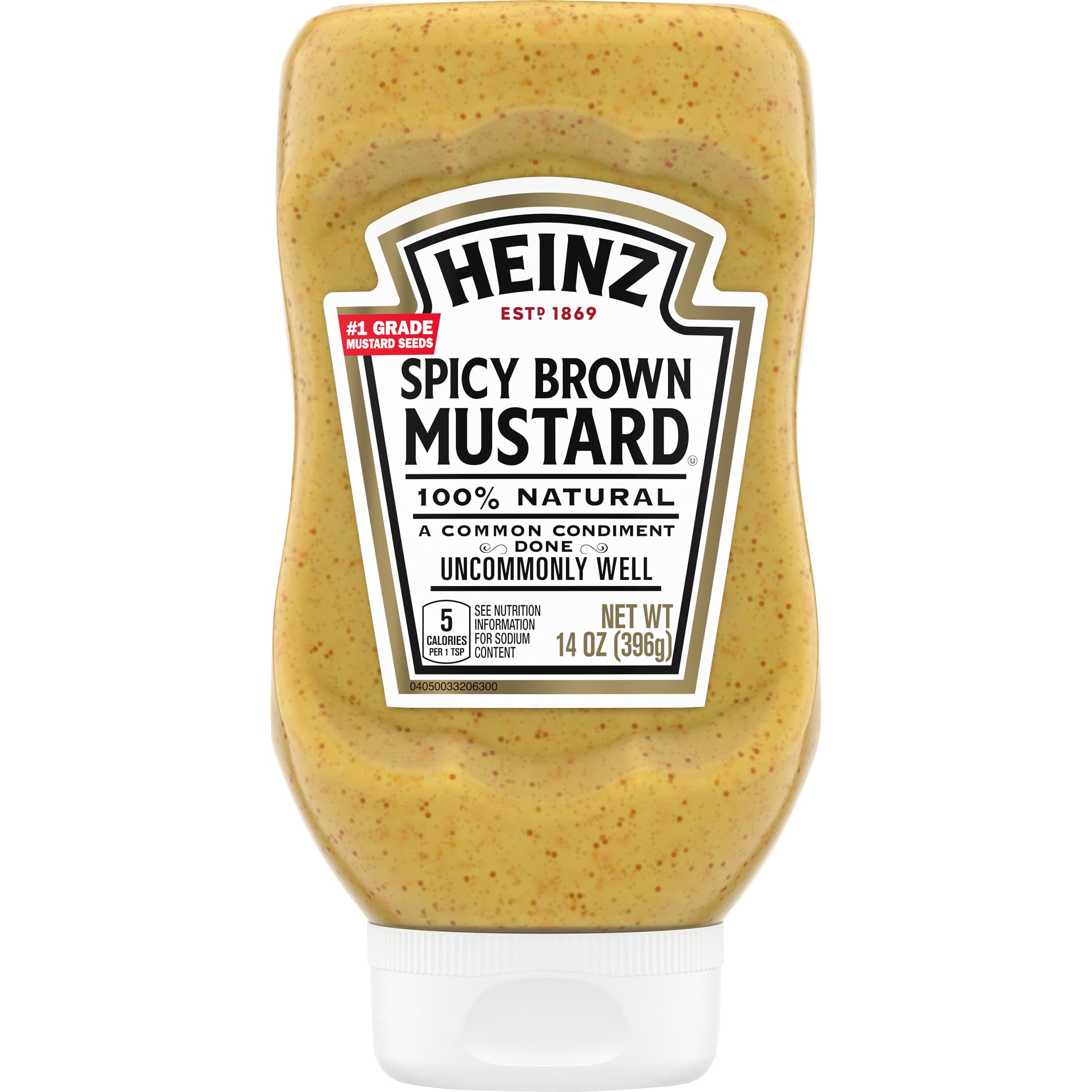 Heinz Spicy Brown Mustard, 14 oz Bottle