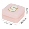 thumbnail image 3 of TopLLC Storage Bins 26 Letters Earring Jewelry Display Storage Box Case Organizer Flannel Tray Holder Gift Storage Bags, 3 of 3