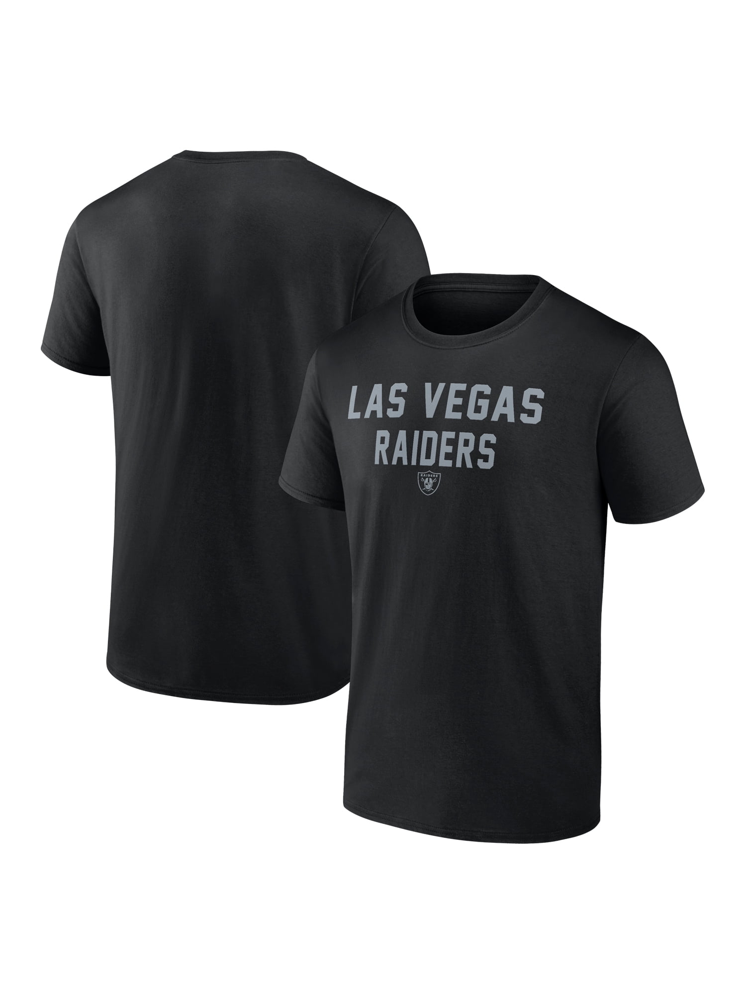 NFL Las Vegas Raiders Men's Cotton Black Short Sleeve T-Shirt