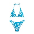 thumbnail image 6 of qucoqpe Bikini Sets for Women Two-piece Bathing Suit Summer Fashion Casual Floral Print Swimsuit, 6 of 7