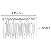 20 pcs Clear Plastic Hair Combs for Women Wedding and Bridal Use