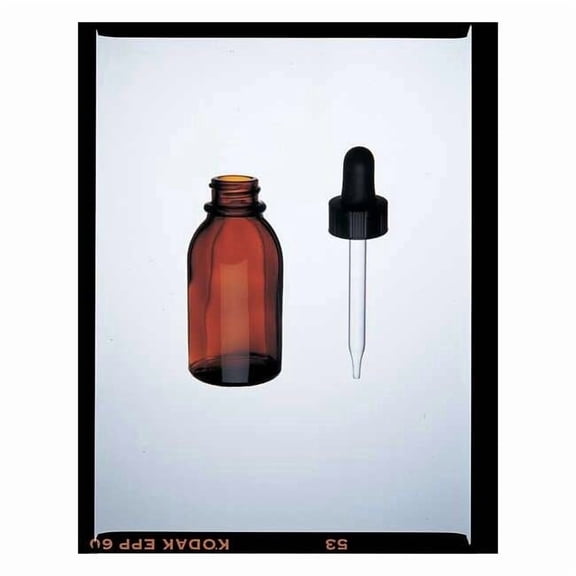 Kimble Chase Dropper Bottle, 30mL, Glass, Amber, PK12 15040G-30