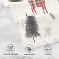 thumbnail image 5 of Yayeee 2 Pack Hand Towels for Bathroom 100% Cotton 16" x 28" Soft Absorbent Kitchen Towel, Christmas Plaid Deer, 5 of 7