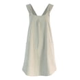 thumbnail image 4 of Simple Style Cooking Apron Stain Resistant Apron Sleeveless Serving Aprons Housework Apron for Home Restaurant (Grey), 4 of 8