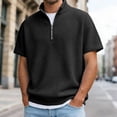 thumbnail image 2 of Leey-World Men Tshirt Men's Cotton T-Shirts Oversized Shirt Short Sleeves Streetwear Loose Fit Summer Tee Tops Washed Basic Unisex Shirts(Black,2XL), 2 of 4
