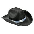 thumbnail image 4 of Segolike Cowgirl Hats Western Cowboy Hat Costume Accessories Decor Wide Brim Breathable Sun Hat Jazz Hat for Men Women Teens Bridal Wedding Concerts Black, 4 of 7