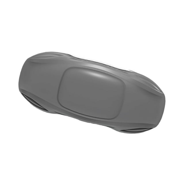 Bunblic Porte-Lunettes pour Pare-Soleil de Voiture, Organisateur Portable, Coque Rigide, Robuste, Rangement pour Lunettes Gris