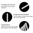 thumbnail image 5 of Uxcell 304 Stainless Steel Round Rods 0.5mm x 250mm for DIY Craft, 10 Pack, 5 of 6