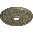 thumbnail image 3 of Ekena Millwork 16 1/2"OD x 3 5/8"ID x 1 1/8"P Apollo Ceiling Medallion (Fits Canopies up to 5 5/8"), Hand-Painted Witch Hazel Crackle, 3 of 6