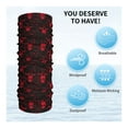 thumbnail image 3 of Neck Gaiter Face Mask Men Women, Red Skulls K Warmer Breathable Face Cover Scarf Bandanas Head Wrap Hiking Cycling Ski Sports, 3 of 6