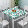 thumbnail image 3 of Cute Green Hedgehog Square Fitted Tablecloth with Elastic Edge,Square Table Cover,Washable Elastic Table Cover for Home Kitchen Party Decor 36"x36", 3 of 6