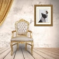 thumbnail image 3 of Fab Funky 15x18 Gold Ornate Wood Framed with Double Matting Museum Art Print Titled - Boston Terrier Ice Cream, 3 of 4