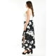 thumbnail image 2 of Short falda con aberturas Roman Fashion /Tallas Extras, 7050, (Negro flor) negro 36, 2 of 6