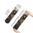 thumbnail image 2 of Goofa Bald Eagle Soldier Pattern Non Slip Socks with Grips for Elderly, Crew Socks Yoga Hospital Socks Cushioned Sole Gripper Socks for Men Women, 2 of 5