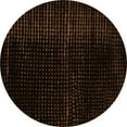 thumbnail image 1 of Ahgly Company Indoor Round Abstract Orange Modern Area Rugs, 7' Round, 1 of 4