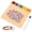 Beige, variant on Pony Beads Fast Stringing Tray for 6x9mm Round Beads & 6x6mm Letter Beads, Kandi Bead Bracelet Making Board Tray with 2 Beading Needles & Storage Tube for DIY Gifts