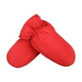 thumbnail image 2 of Luwecf Down Mittens Cold Weather Gloves Lightweight Duck Down Comfortable Thickened for Red, 2 of 9