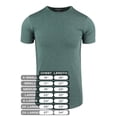 thumbnail image 3 of ShirtBANC Hipster Hip Hop Long Drop Cut Mens Shirt Curved Hem Heather Tshirts, 3 of 7