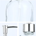 thumbnail image 3 of Dispensador de jabón transparente con bomba a prueba de óxido Dispensador de jabón de plástico para lavar a mano o cubiertos para baño y cocina, 3 of 5