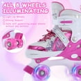 thumbnail image 4 of Roller Skates for Girls Boys for Kids 4 Size Adjustable Light Up, 4 of 7