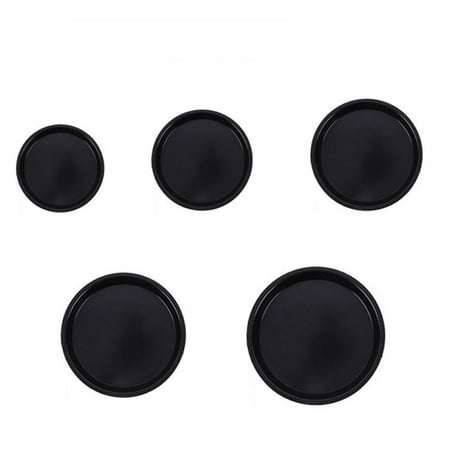 

5 Piece Non-Stick Pizza Pan Round Premium Baking Pan (6 7 8 9 10 ) Black