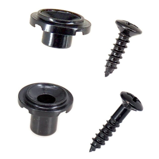 Milaget DIY Guitar String Tree Retainer Guide w/ Screws Electric Guitars Parts Black