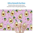 thumbnail image 5 of Bingfone Different Avocados Large Gaming Mouse Pad,Extended Desk Mousepad With Stitched Edges,Non-Slip Base,Water Resist Keyboard Pad For Gamer, Office & Home, 29.5 X 16 In, 5 of 9