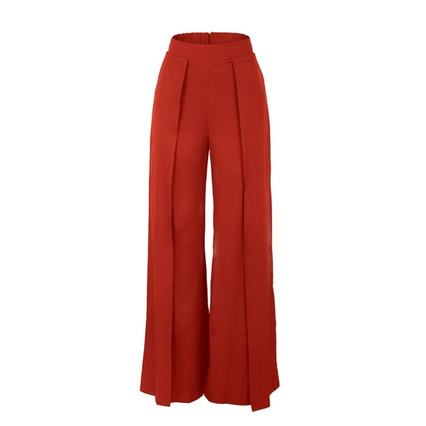 Pantalones anchos y casuales con programa independiente para mujer