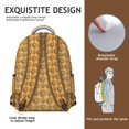 thumbnail image 4 of Retro Sunflower Graphic Students Backpack Lightweight and Comfortable School Bag with Golden Bloom and Wildflower Pattern, 4 of 5