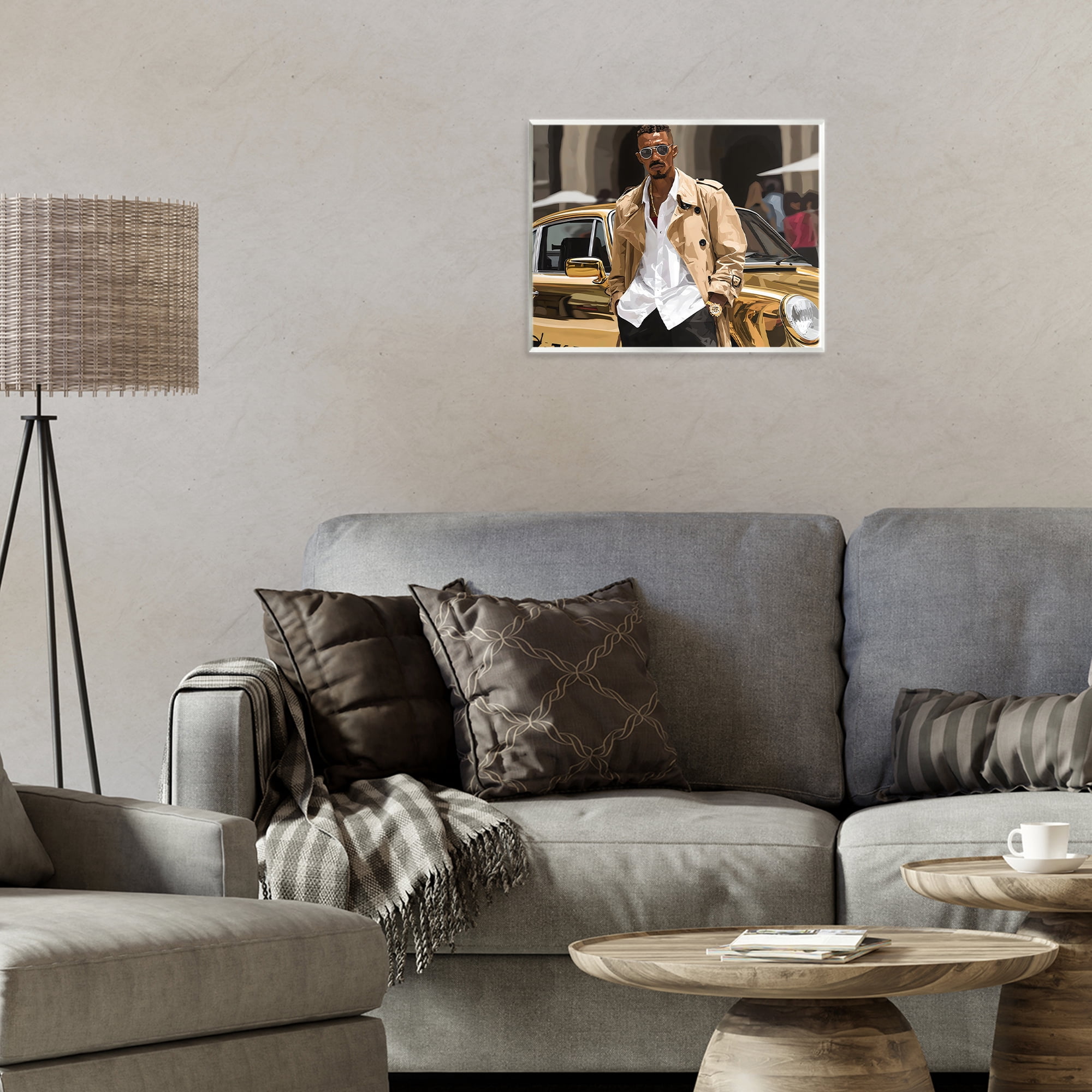 Stupell Industries Classy Gilded Sportscar & Driver Wall Plaque Art, design by Franklyn Gregory