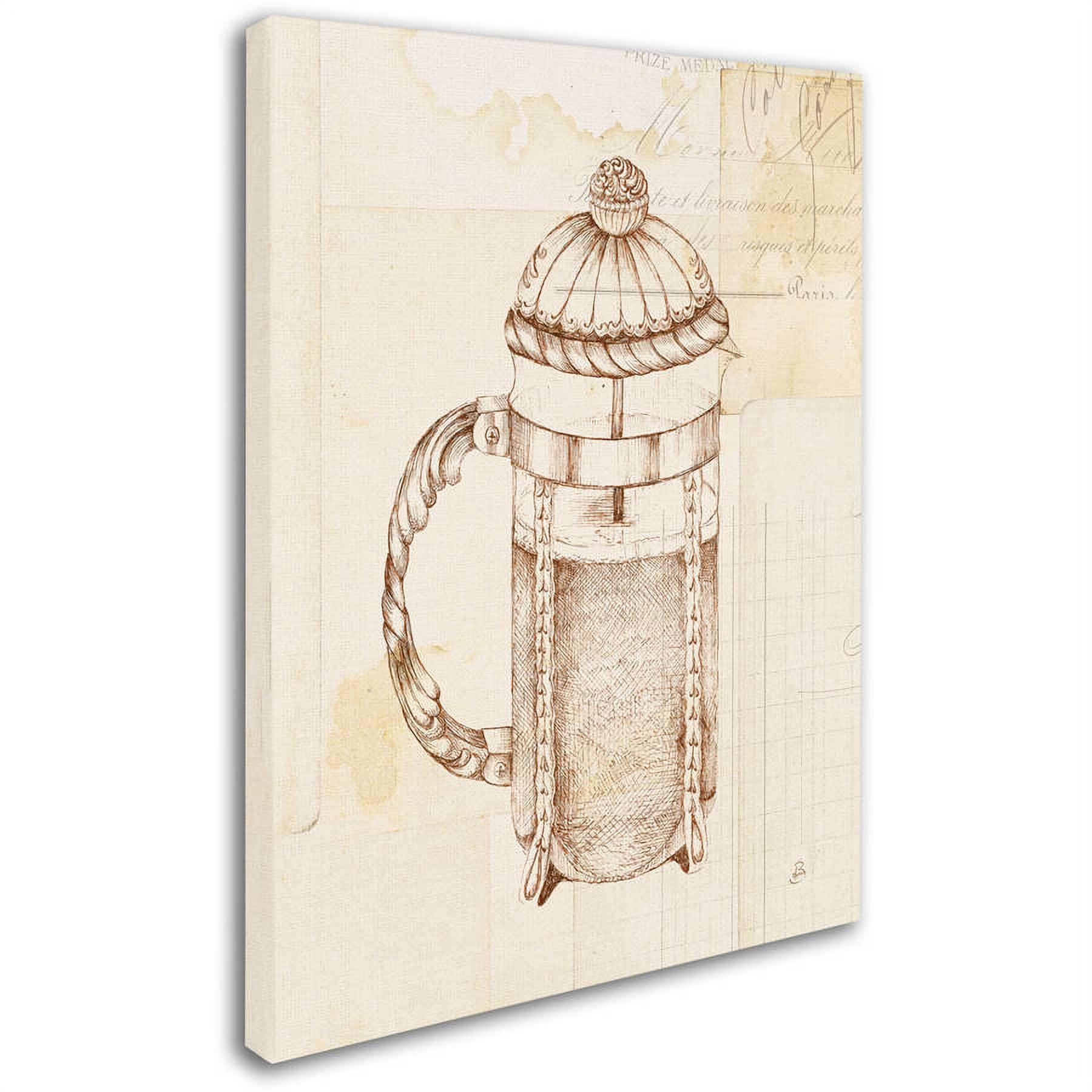 Trademark Fine Art "Authentic Coffee II" Canvas Art by Daphne Brissonnet