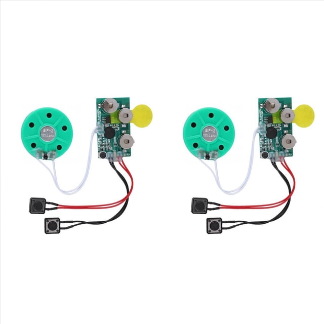 2X Tarjeta de MóDulo de Voz DIY, ReproduccióN de GrabacióN de 4 Minutos, Chip de Sonido de Voz, Tarjeta de FelicitacióN de Voz para Reemplazo de Equipaje de Vacaciones