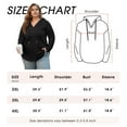 thumbnail image 6 of PINKSIR Womens Plus Size Hoodies Trendy Fall Fashion V Neck Oversized Sweatshirt Tops Clothes,Size 2X-4X, 6 of 7