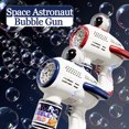 thumbnail image 4 of yeacher Astronaut-Themed Bubble Blaster Toy - Dual Pack with LED Lights, 360° Rotation, and Fast Bubble Output for Kids (Space Blue & Rocket Red), 4 of 6