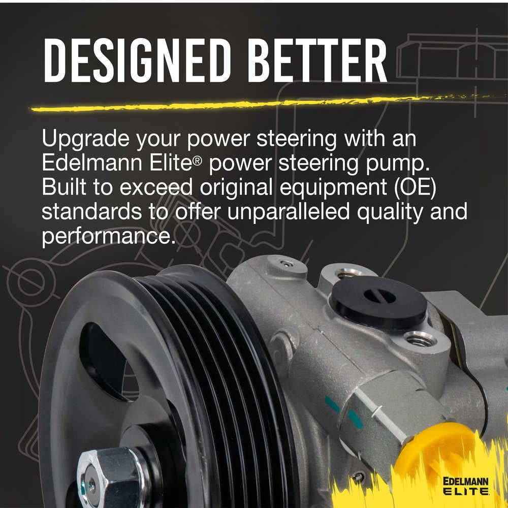 Edelmann Elite 6099PR Power Steering Pump Fits select: 1998 ,2001 TOYOTA TACOMA