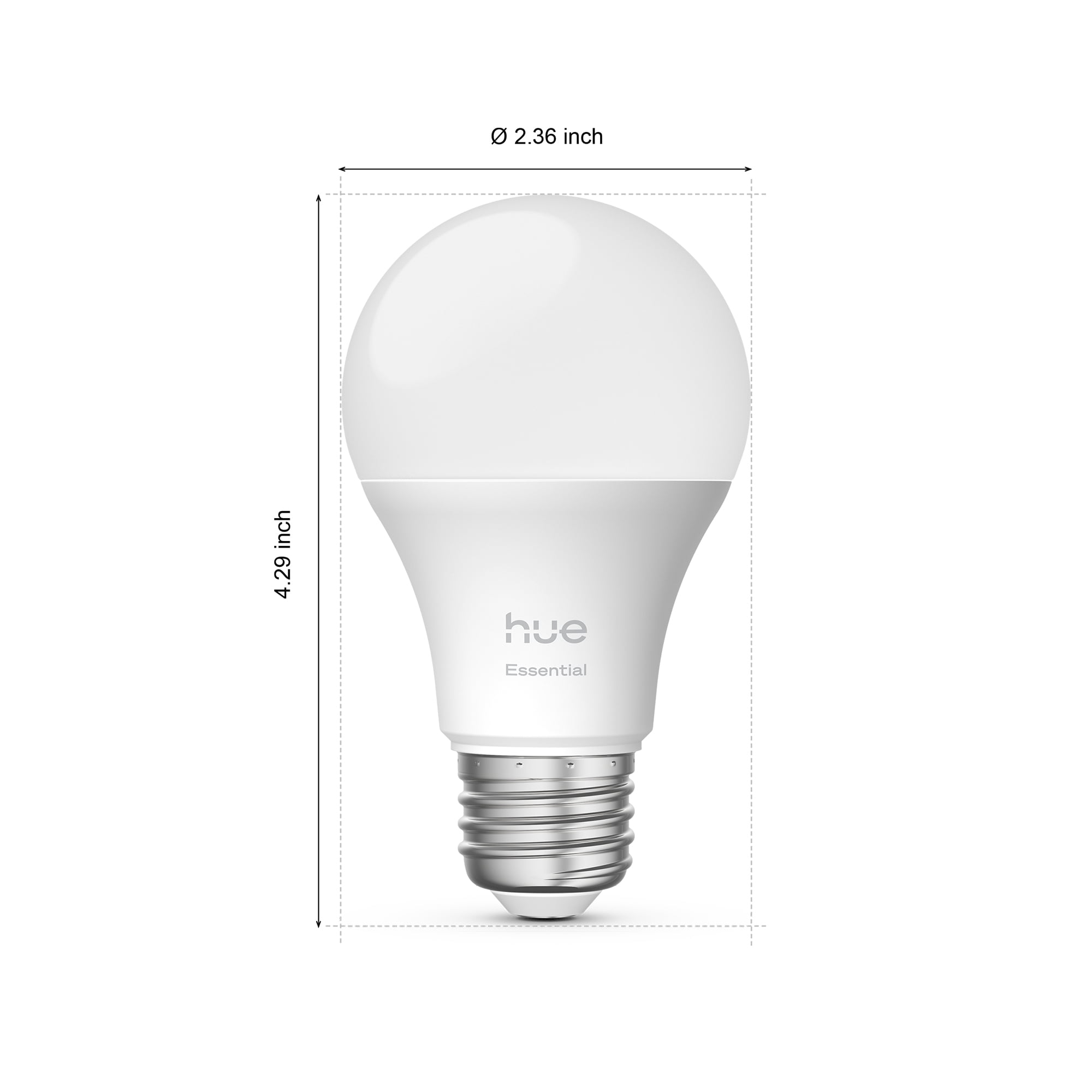 Philips Hue Essential White & Color Ambiance 60-Watt Equivalent (800lm) A19 General Purpose Light Bulb (Medium Base) 2-Pack