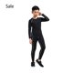 thumbnail image 2 of Jumpingount Ropa interior térmica de manga larga con capa de invierno para niño y niña, conjunto cálido de otoño, ropa deportiva para niños, conjuntos de ropa Negro y gris/delgado veintiséis Jumpingount AP013686-02, 2 of 6