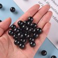 thumbnail image 5 of 500gs Opaque Acrylic Beads Round Black 12x11mm Hole: 1.8mm about 566pcs/500g, 5 of 6