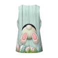 thumbnail image 5 of Easygdp White Bunny Bottom And Easter Eggs Men's Tank Top, Sleeveless Muscle T Shirts, Breathable, Quick-Dry, Loose for Gym, Running, Fitness - X-Large, 5 of 9