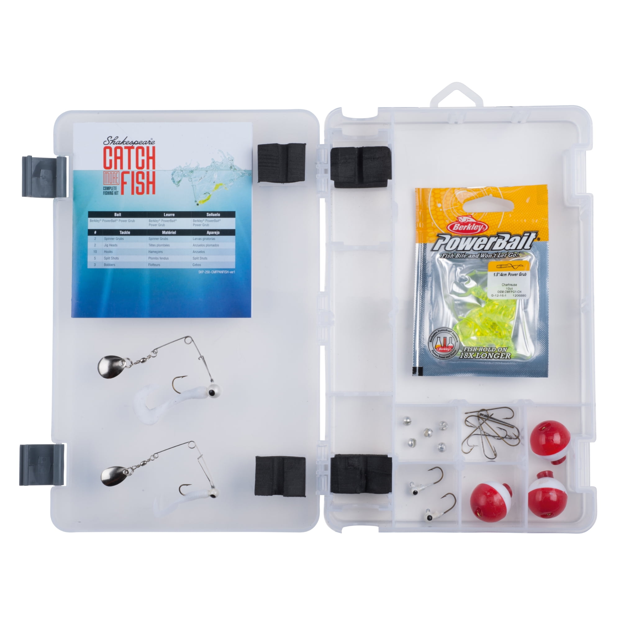 Shakespeare Catch More Fishâ„¢ Walleye Fishing Kit Tools and