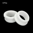 thumbnail image 3 of Uxcell 6Pcs Snap Rubber Grommet Plug Mount Dia 6mm ID 25mm Seal Anti-Scratch Electrical Box Cable Pipe White, 3 of 6