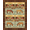 Brown Multi, Pattern 4, variant on ODIKA Farm Animals Border Portrait Farmhouse Vintage Barnyard Motifs Playful for Dorm Room, Small Living Apartment, Stain Resistant Low Profile